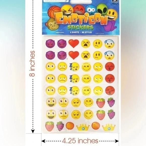 Emoji Stickers l 24 Sheets l 320 Stickers - Picture 2 of 3